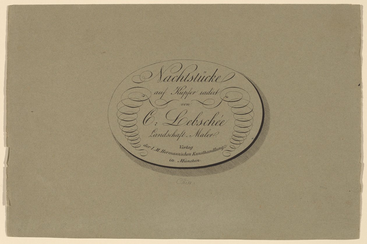 Vier Nachtstukken door Carl August Lebschee
