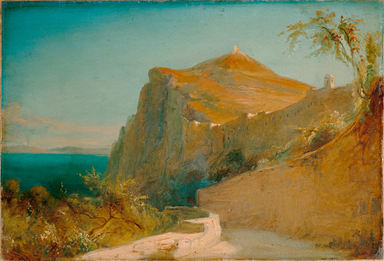 Tiberius rotst op Capri door Carl Blechen