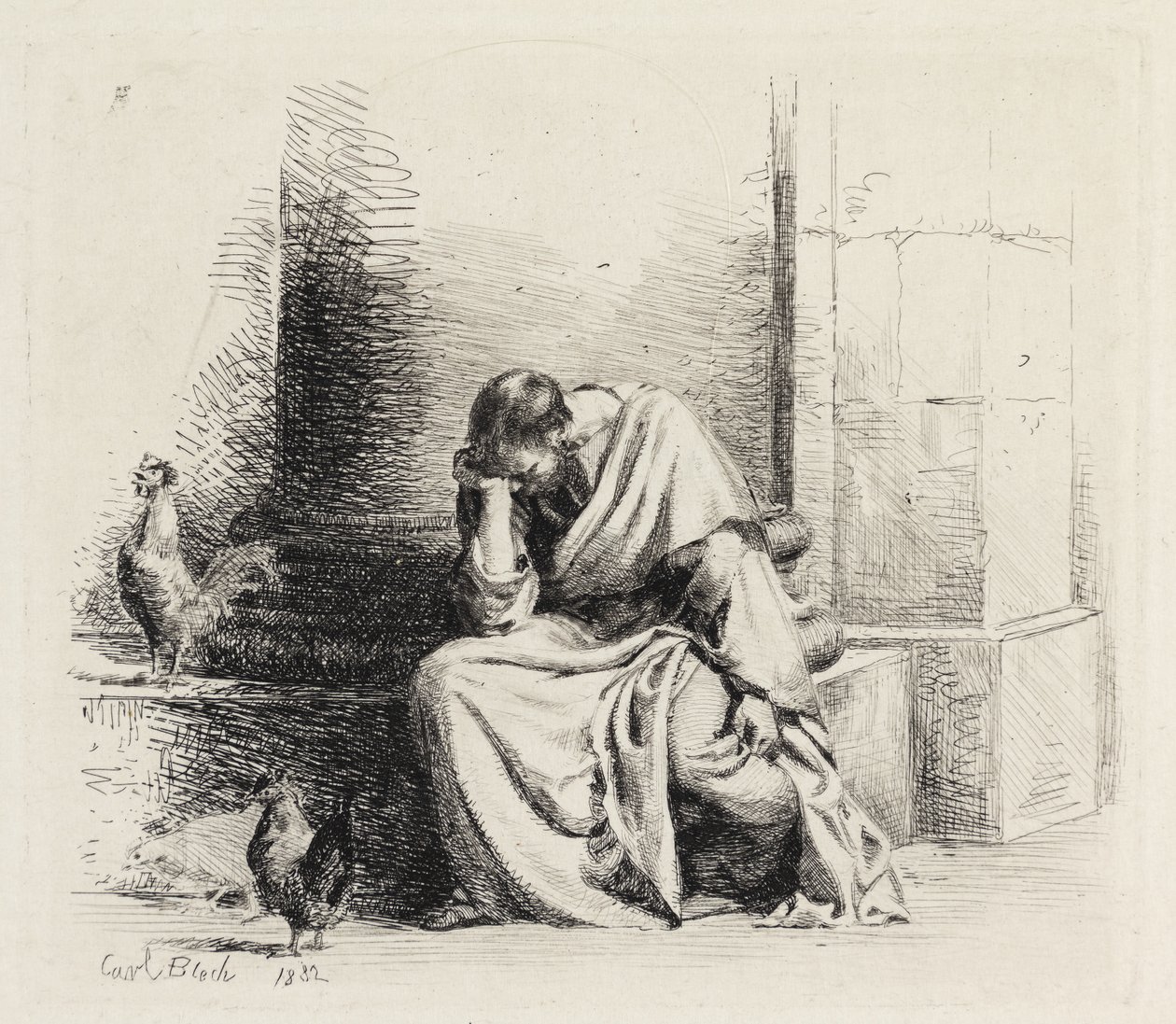 De berouwvolle Petrus door Carl Bloch