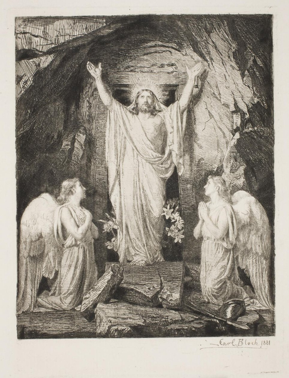 De opstanding van Christus door Carl Bloch