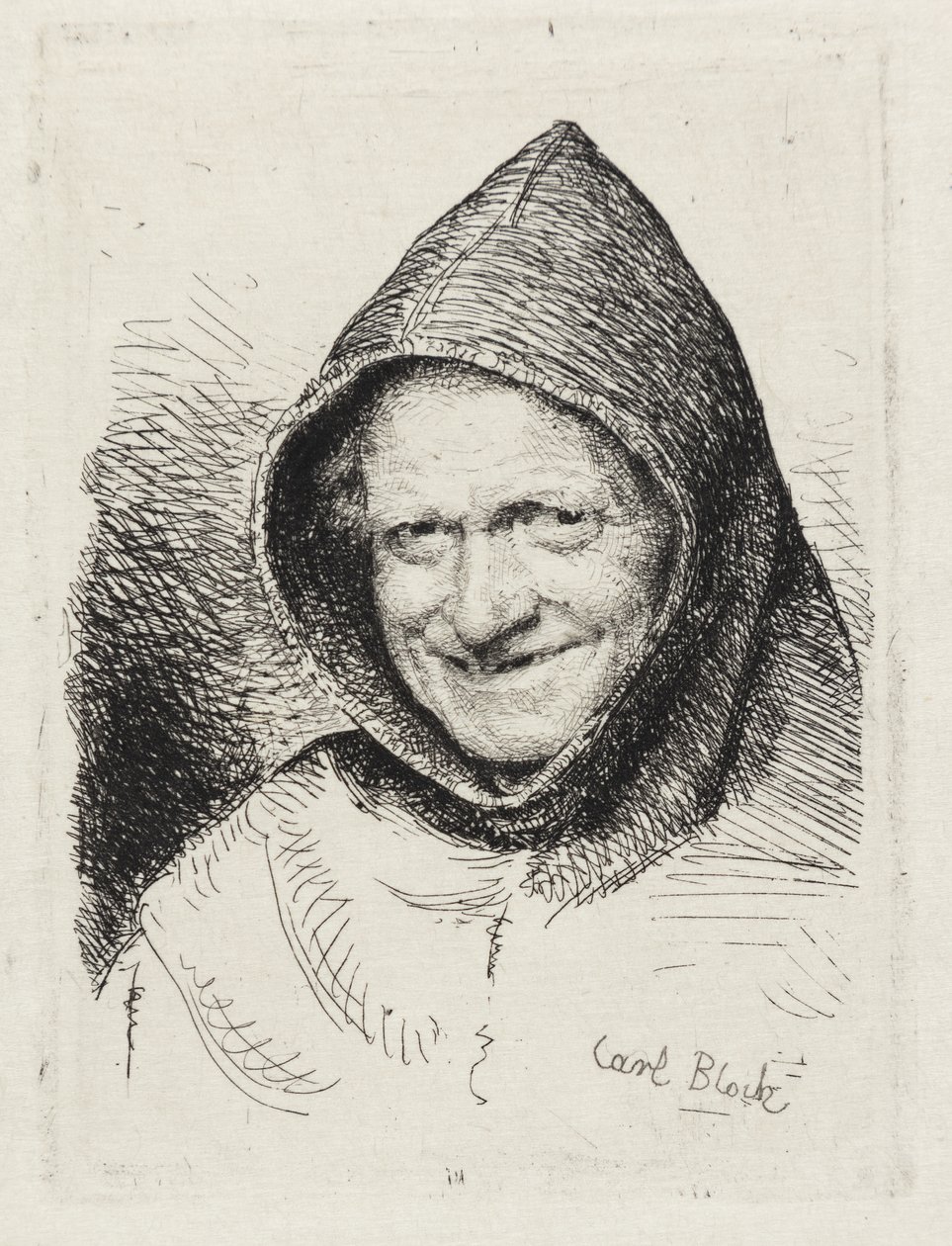 Lachende monnik door Carl Bloch