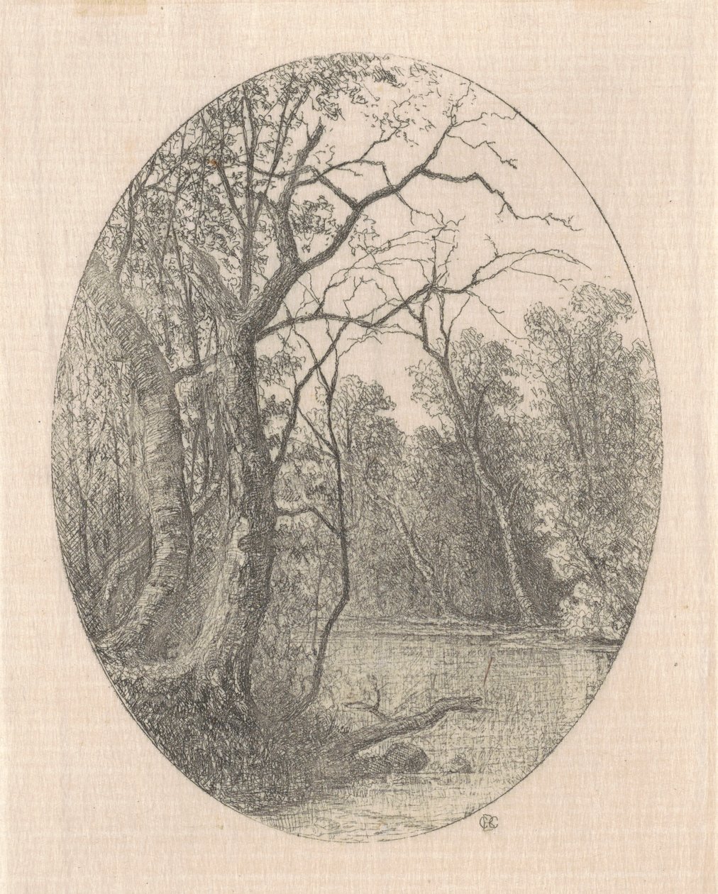 Aan Laurel Creek door Carl C. Brenner