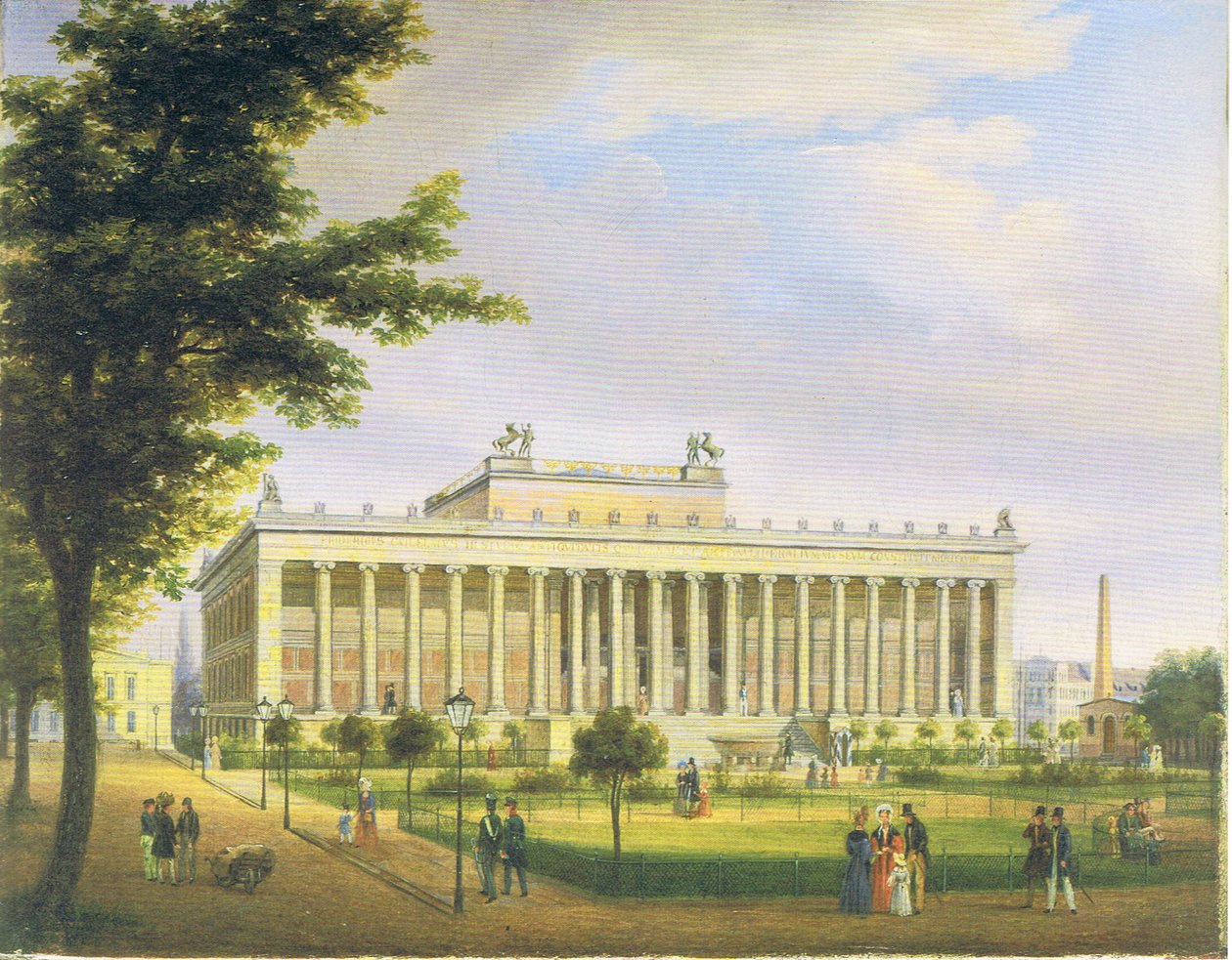 Het oude museum in Berlijn door Carl Daniel Freydanck