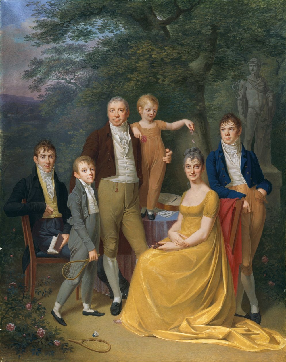 Familieportret door Carl Friedrich Demiani