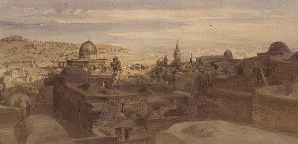 Jeruzalem door Carl Friedrich Heinrich Werner