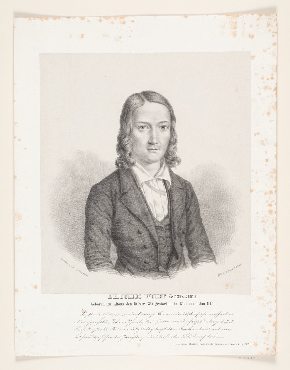 J.H. Julius Wulff door Carl Friedrich Kroymann
