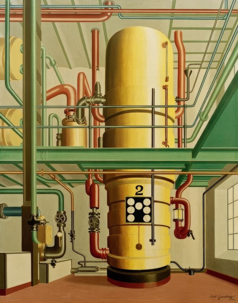 De gele ketel door Carl Grossberg