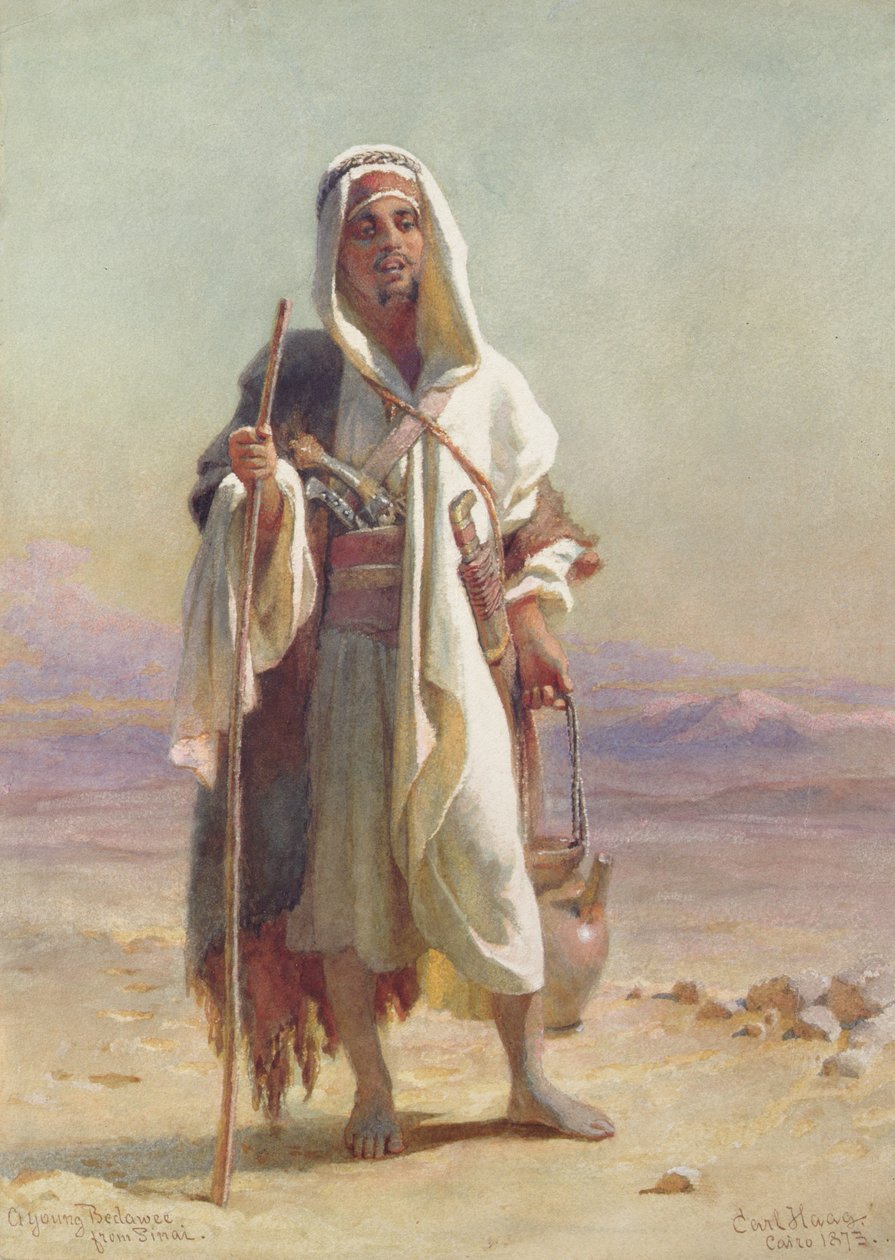 Een jonge Bedawee uit Sinaï door Carl Haag