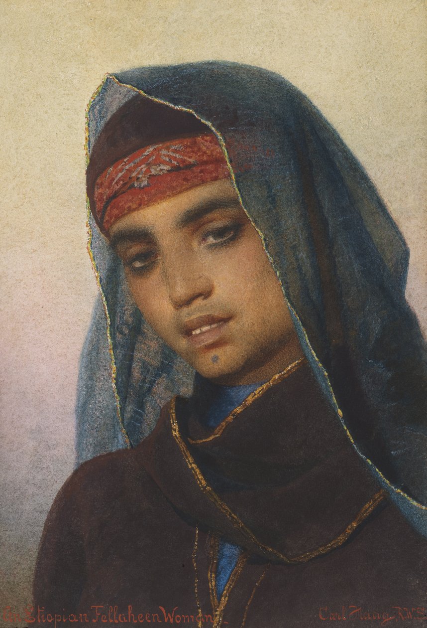 Een Ethiopische Fellaheen Vrouw door Carl Haag