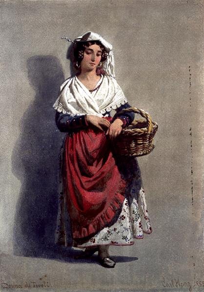 Donna di Tivoli door Carl Haag