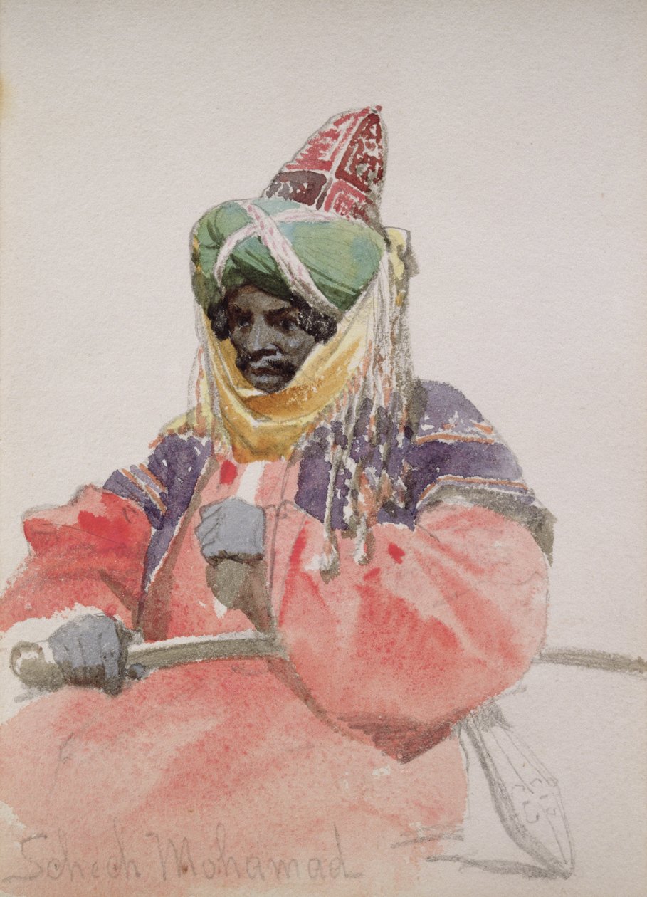 Portret van een Arabier door Carl Haag