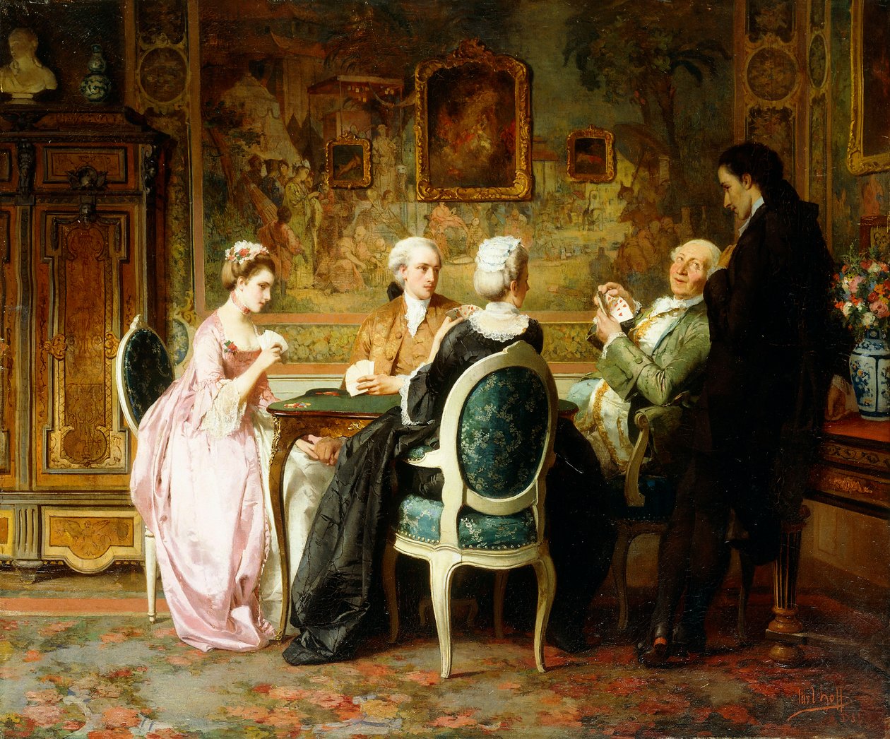 Het Kaartspel door Carl Heinrich Hoff