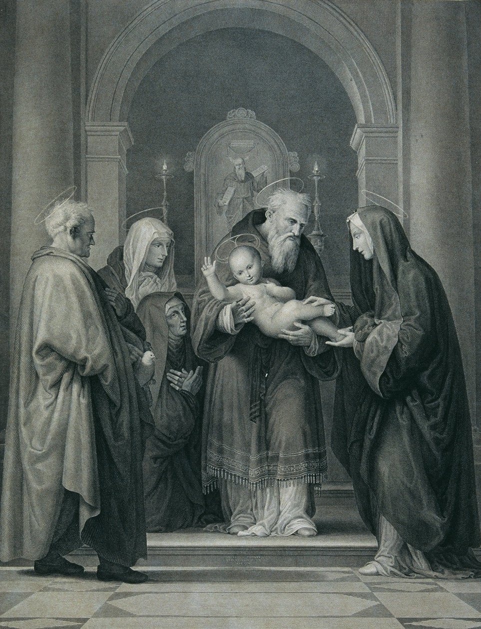 De presentatie in de tempel door Carl Heinrich Rahl