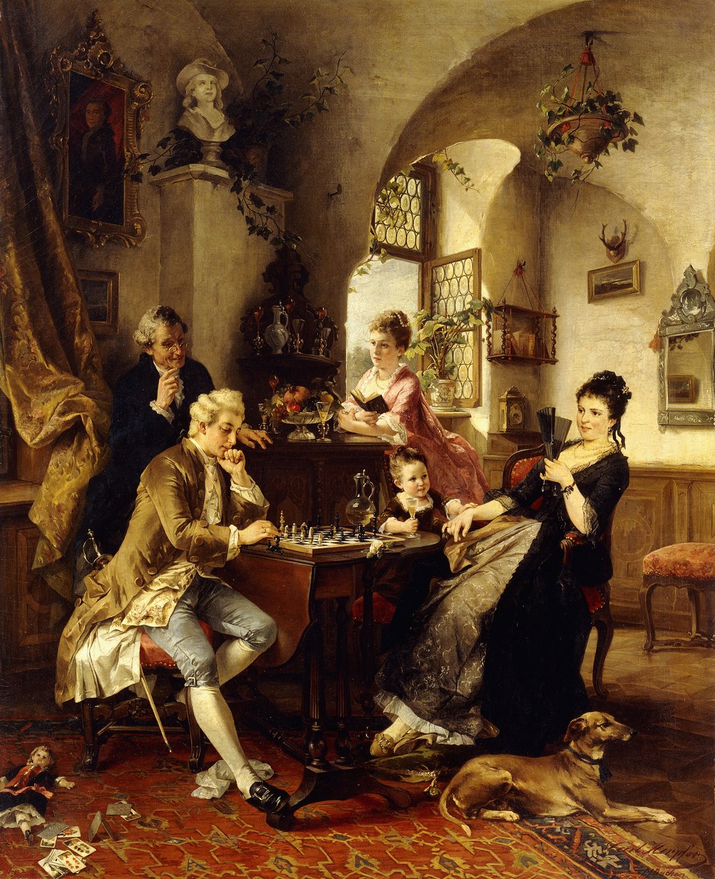 Een Schaakspel door Carl Herpfer