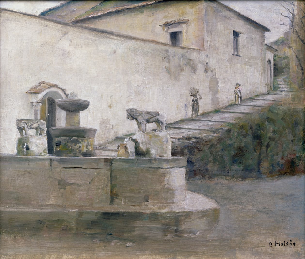 De Fontein, Italië door Carl Holsoe
