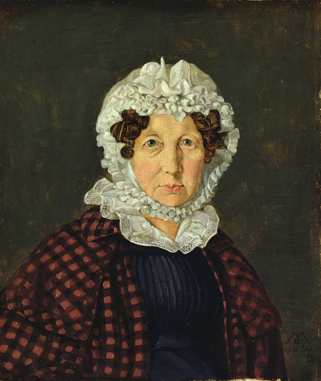 Maria Christine Hubbe, 1830 door Carl Julius Milde