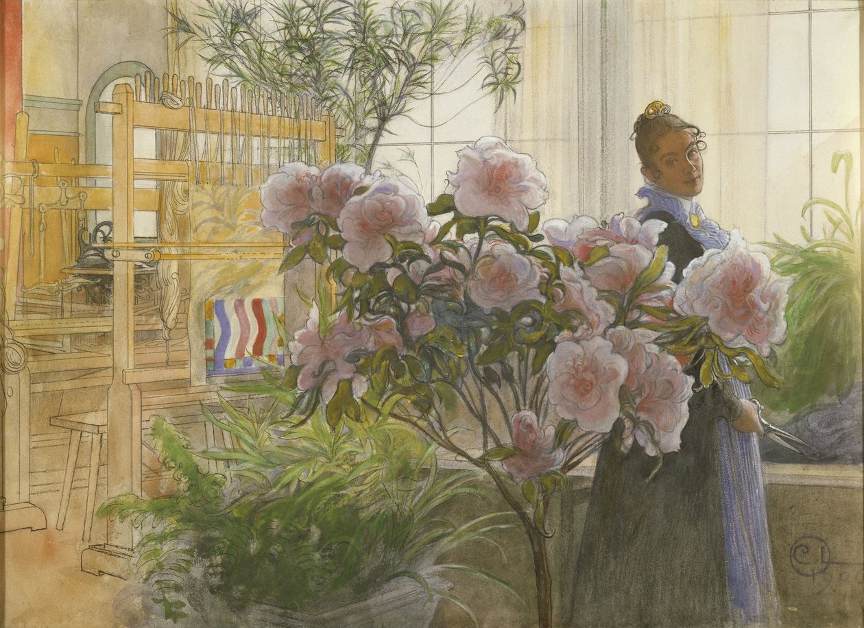 Azalea door Carl Larsson