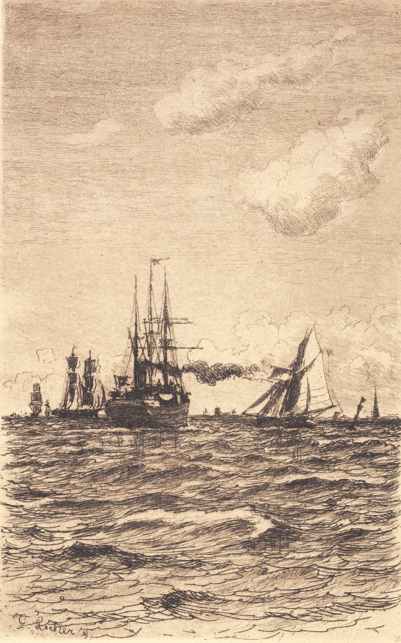 Stoom- en Zeilschepen door Carl Locher