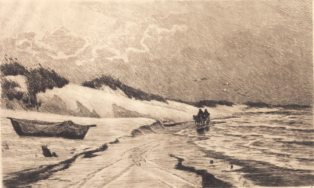 Van de duinen bij Skagens Sønderstrand door Carl Locher