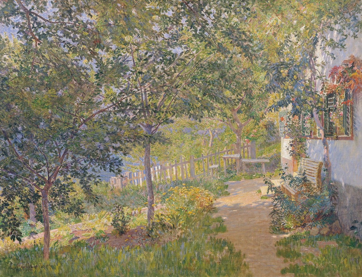Motief uit Mattsee door Carl Max Müller