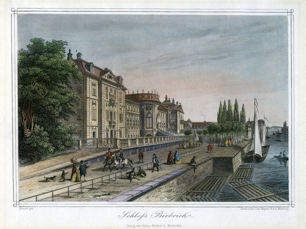 Paleis van Biebrich, Wiesbaden, Duitsland door Carl Mayer