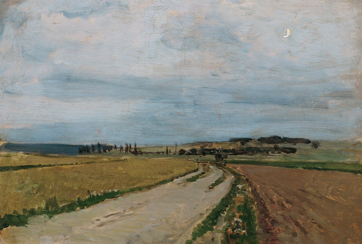 Sfeerstudie avond, Michelhausen (Plankenberg) door Carl Moll
