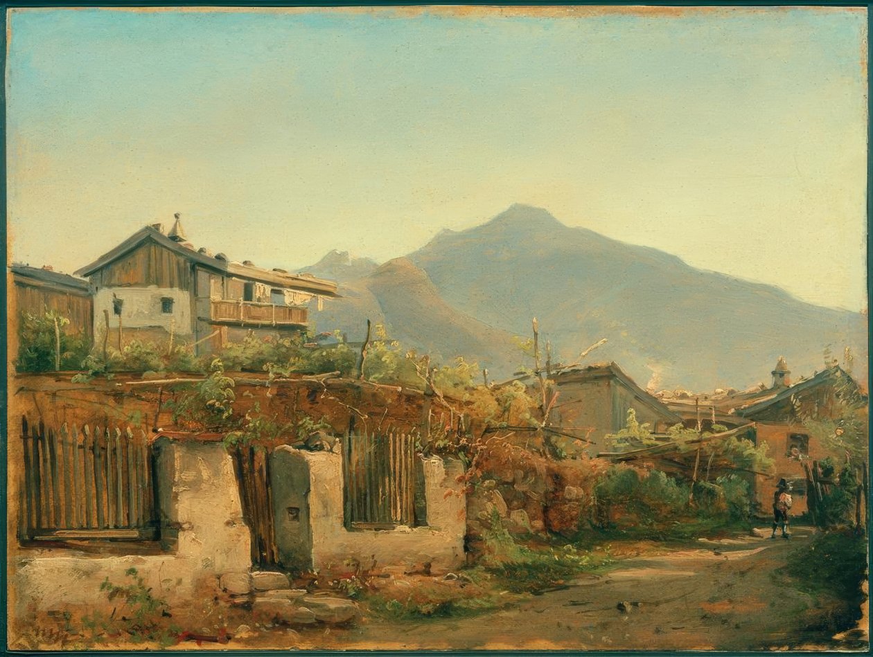 Dorp Tirol door Carl Morgenstern