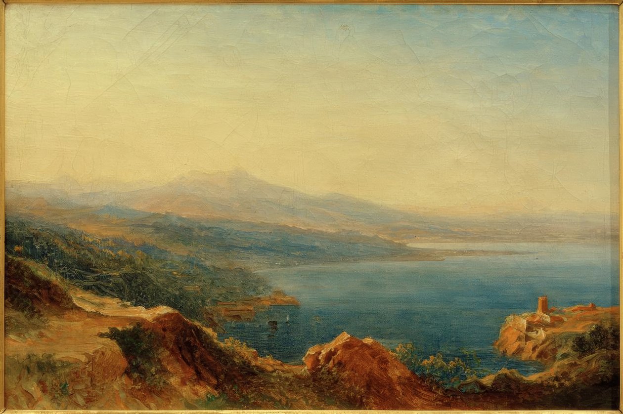 Kust van Amalfi door Carl Morgenstern
