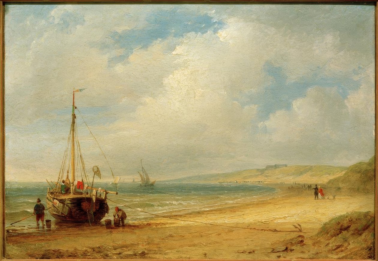 Kustlandschap bij Scheveningen door Carl Morgenstern