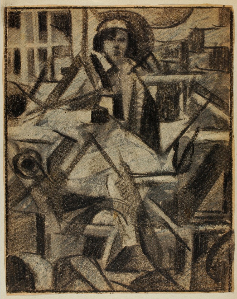Abstract--Vrouw door Carl Newman