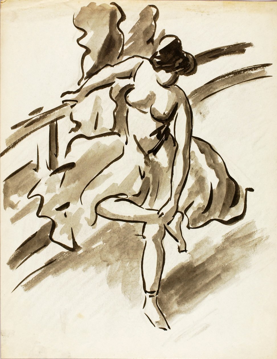 Staande danseres door Carl Newman