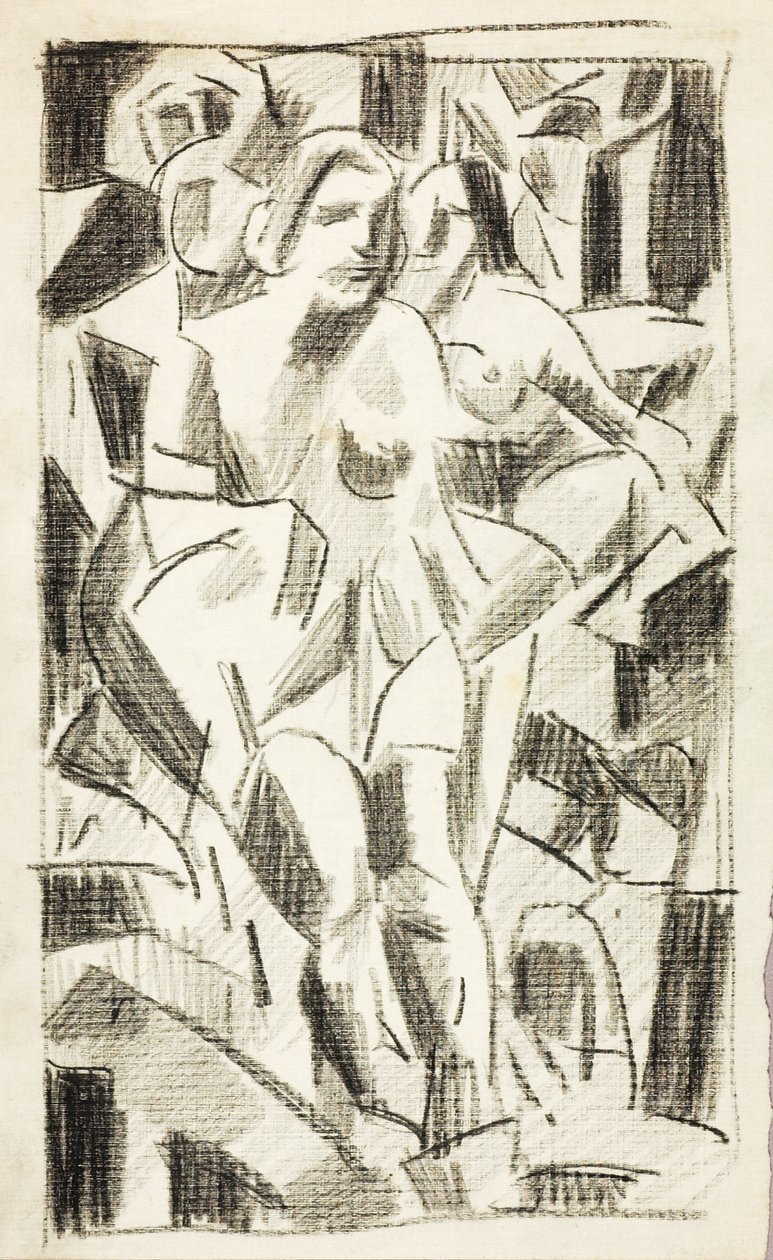 Twee figuren door Carl Newman
