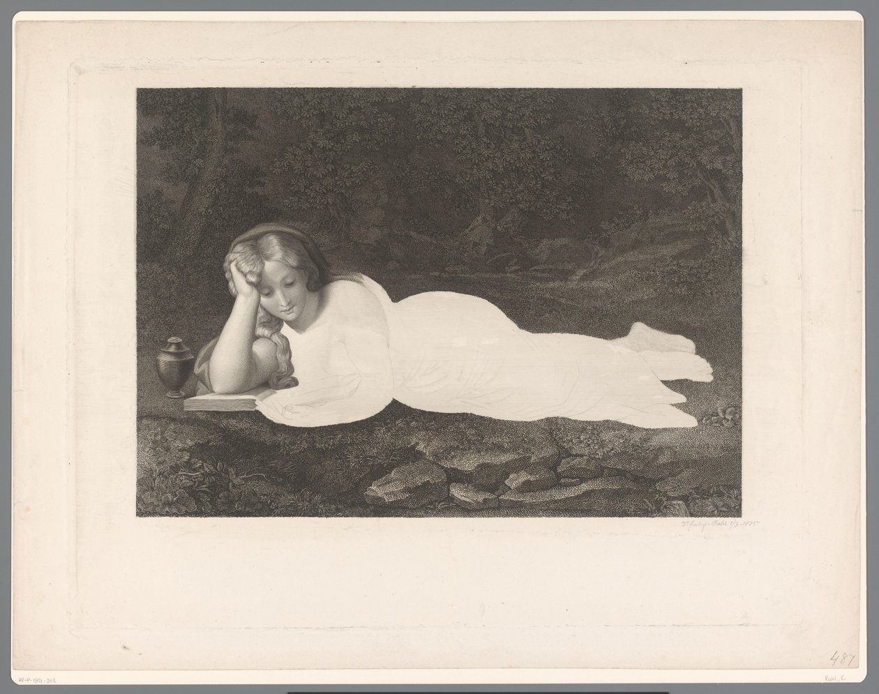 Lezende Maria Magdalena door Carl Rahl