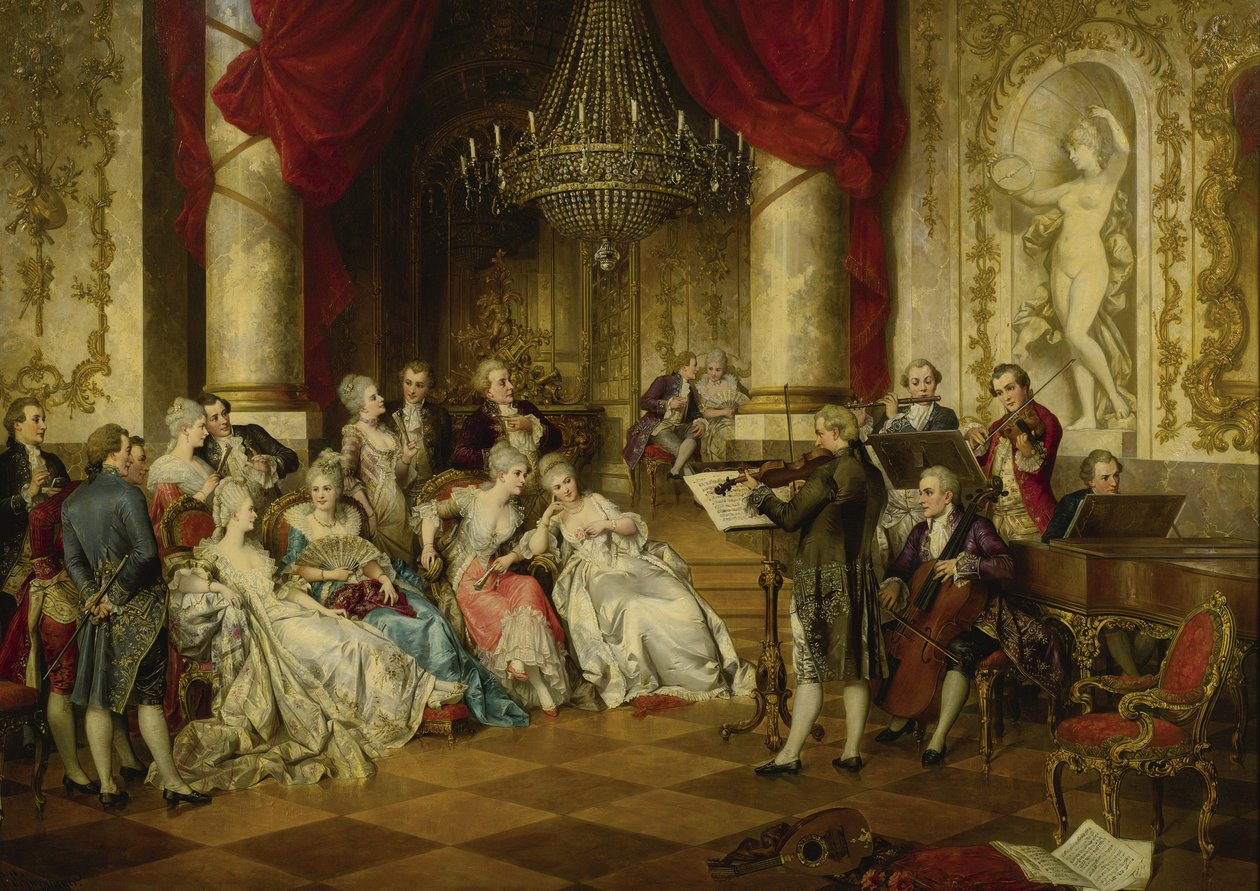 Het recital door Carl Schweninger the Younger