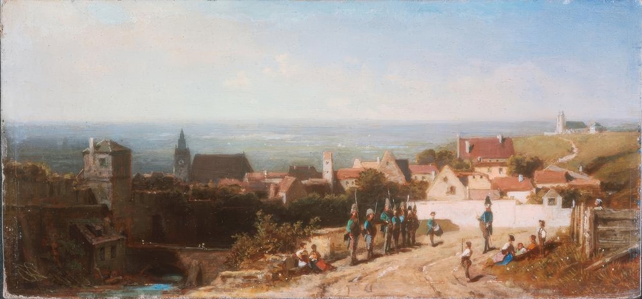 Oude stad door Carl Spitzweg