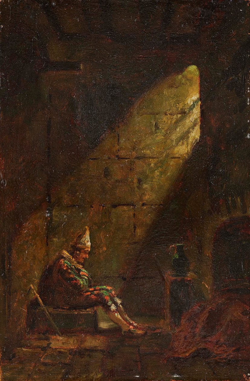 Aswoensdag, ca. 1860 door Carl Spitzweg