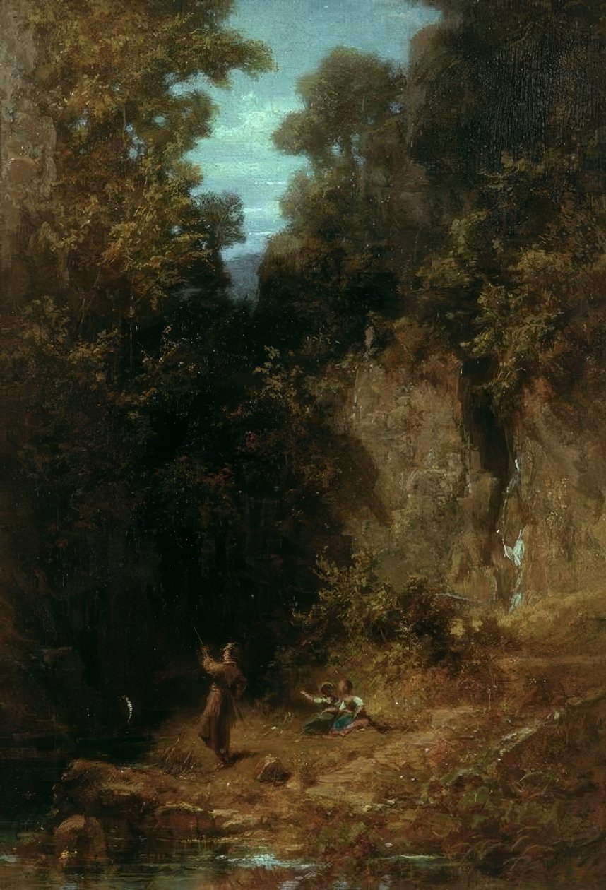 De visser door Carl Spitzweg