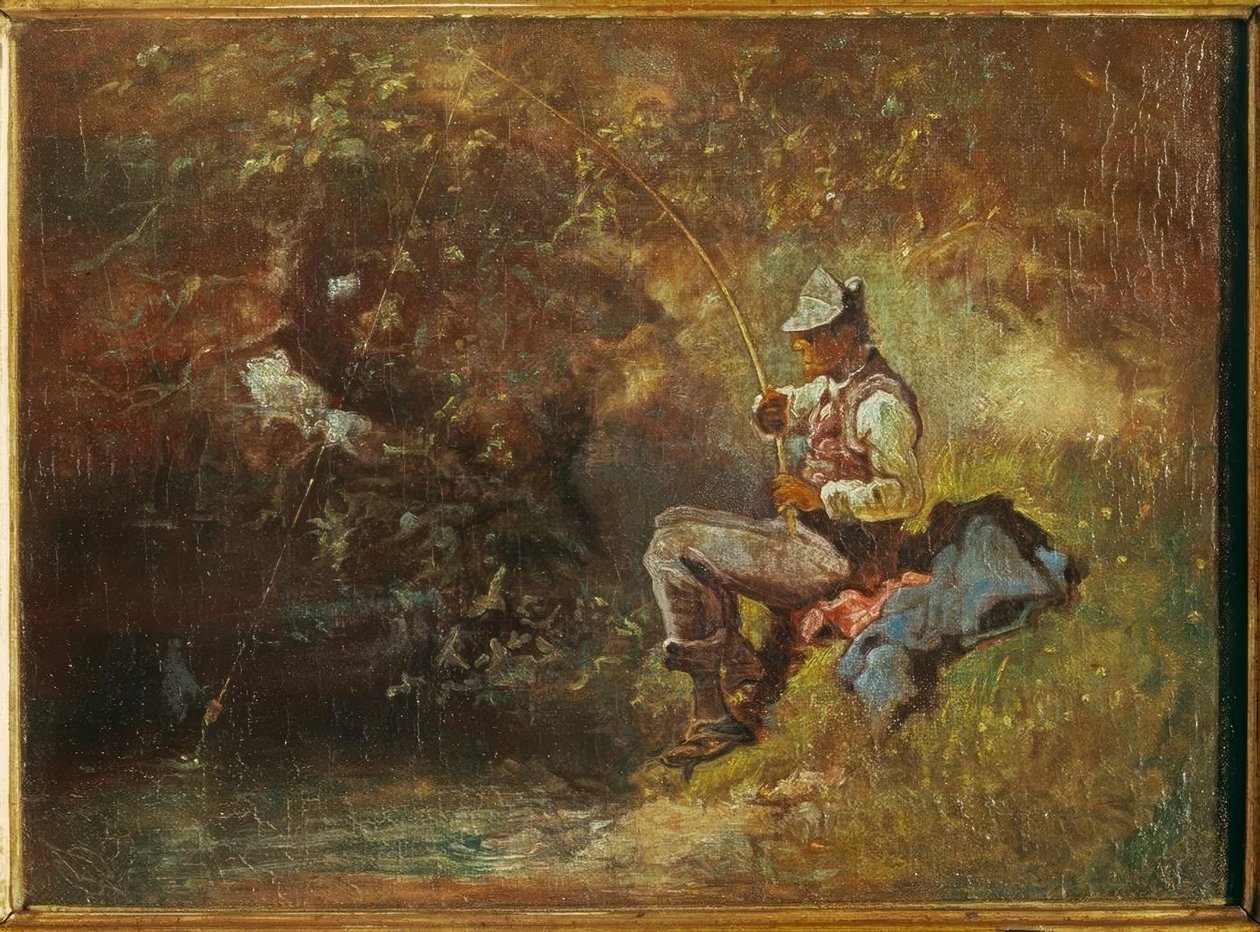 De visser door Carl Spitzweg
