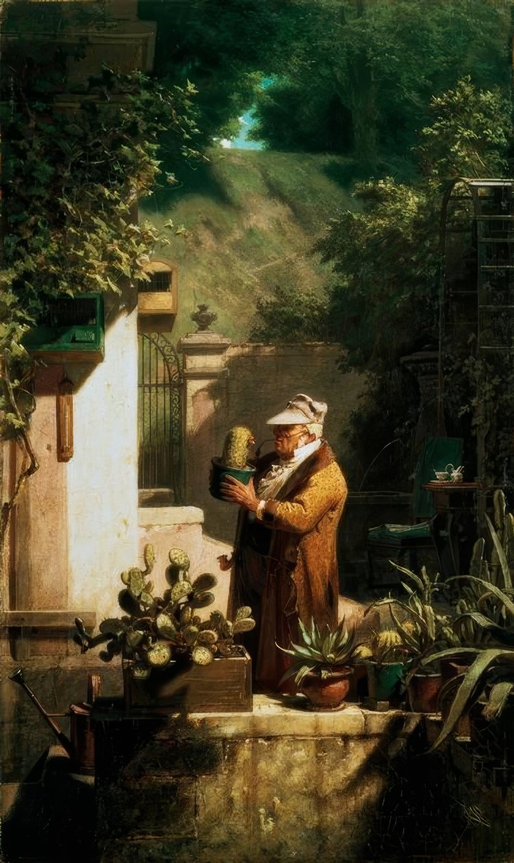 De cactusvriend door Carl Spitzweg