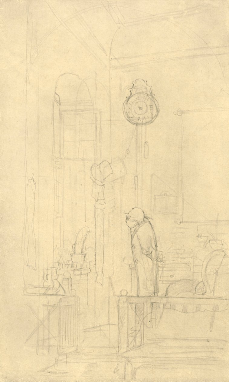 Der Kaktusfreund, midden-late 19e eeuw, ca. 1924 door Carl Spitzweg