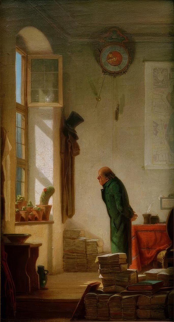 De Cactusliefhebber door Carl Spitzweg