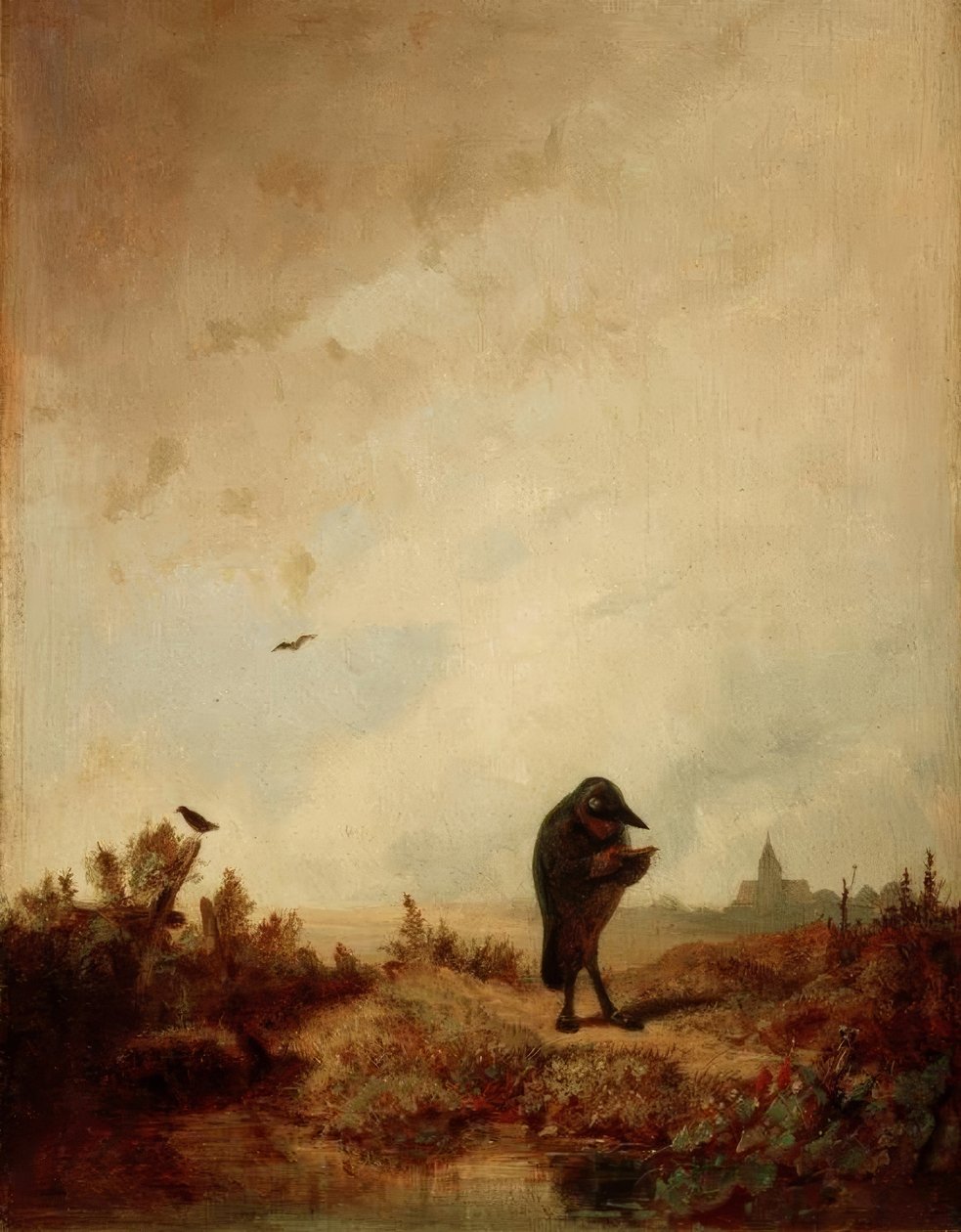 De Raaf door Carl Spitzweg