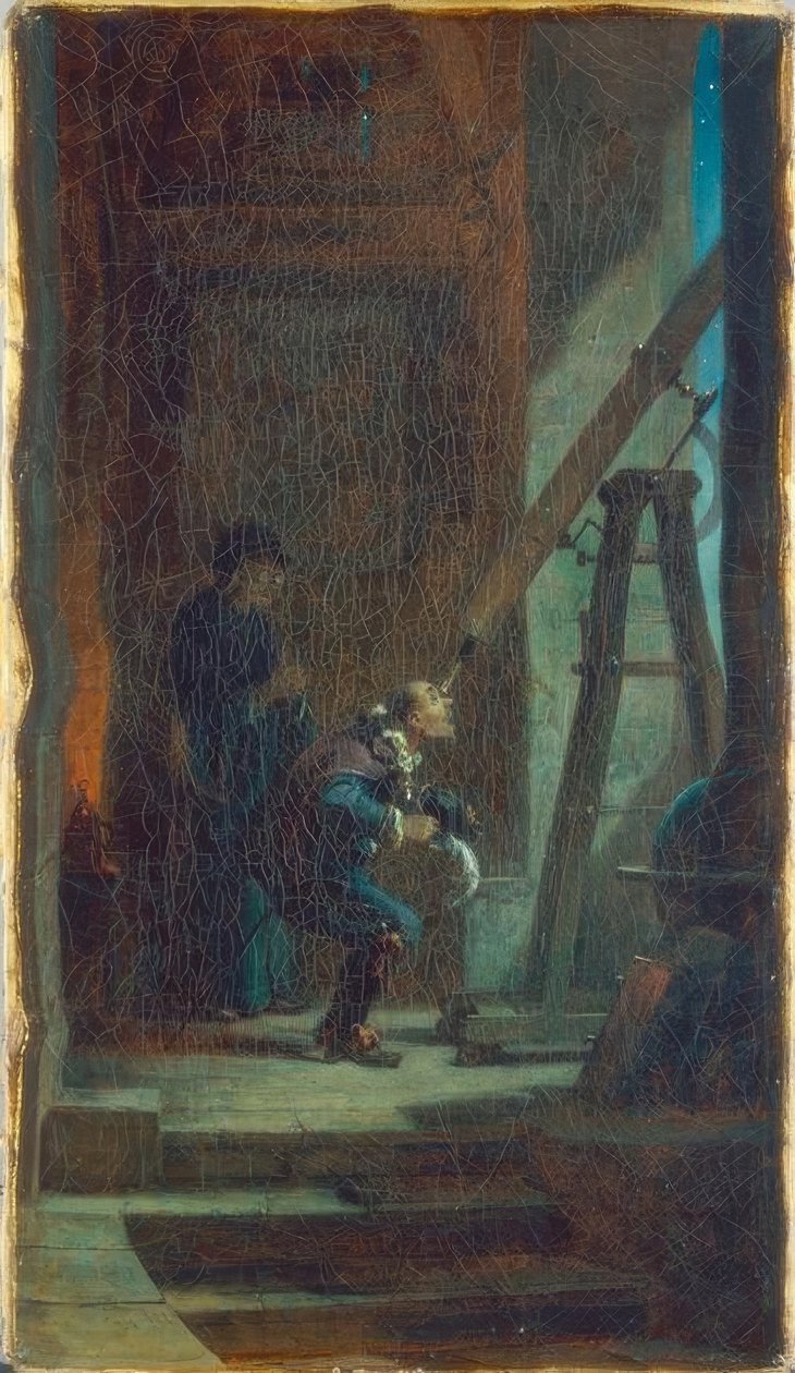 De sterrenwichelaar door Carl Spitzweg