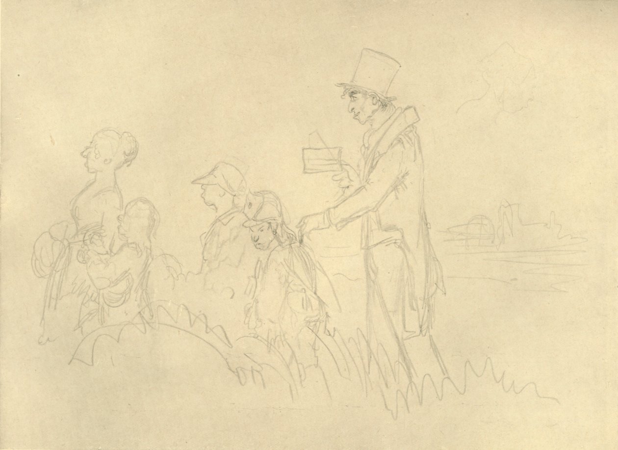 Der jüdische Magister, midden-late 19e eeuw, c1924 door Carl Spitzweg