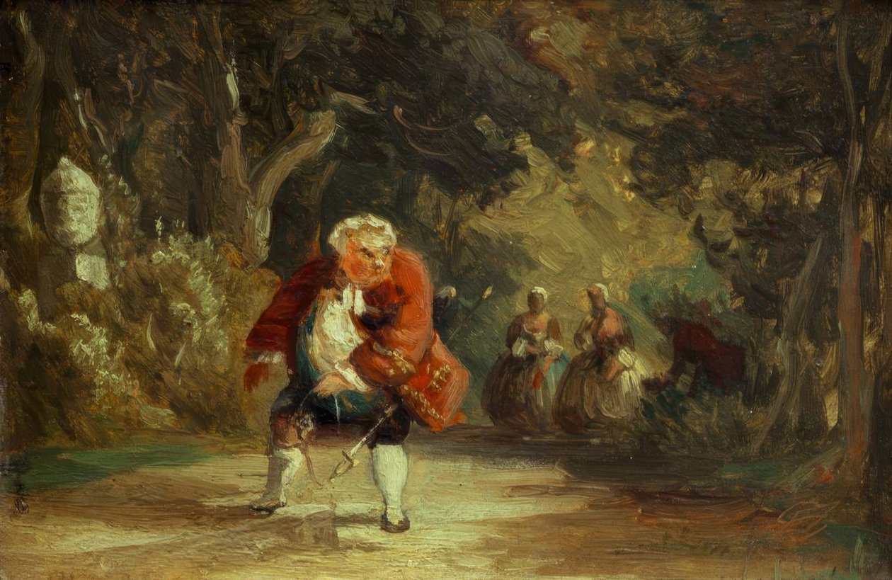 De verhinderd cavalier door Carl Spitzweg
