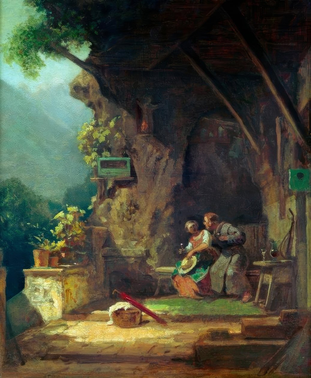 De verliefde kluizenaar door Carl Spitzweg