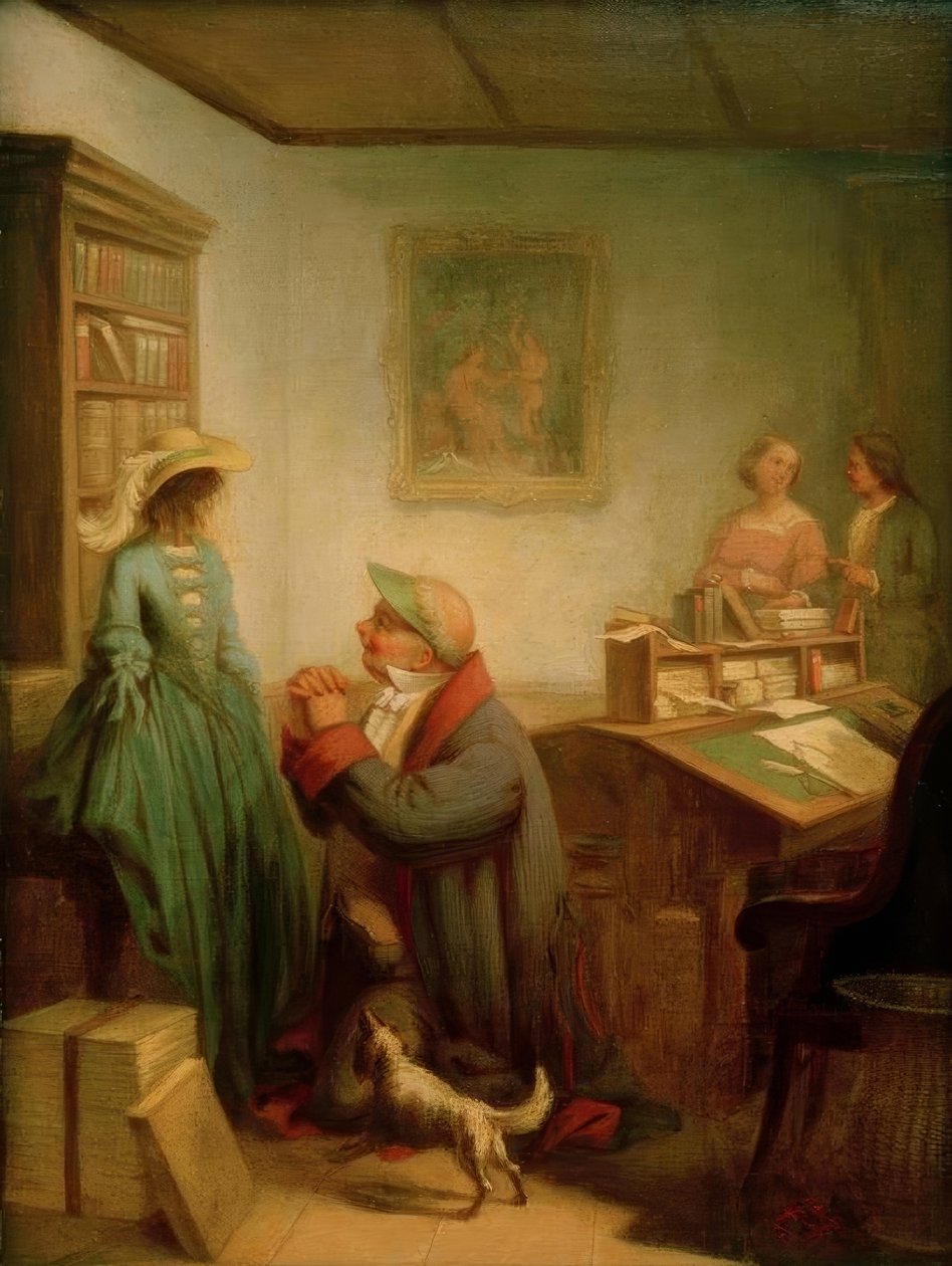 De geliefde door Carl Spitzweg
