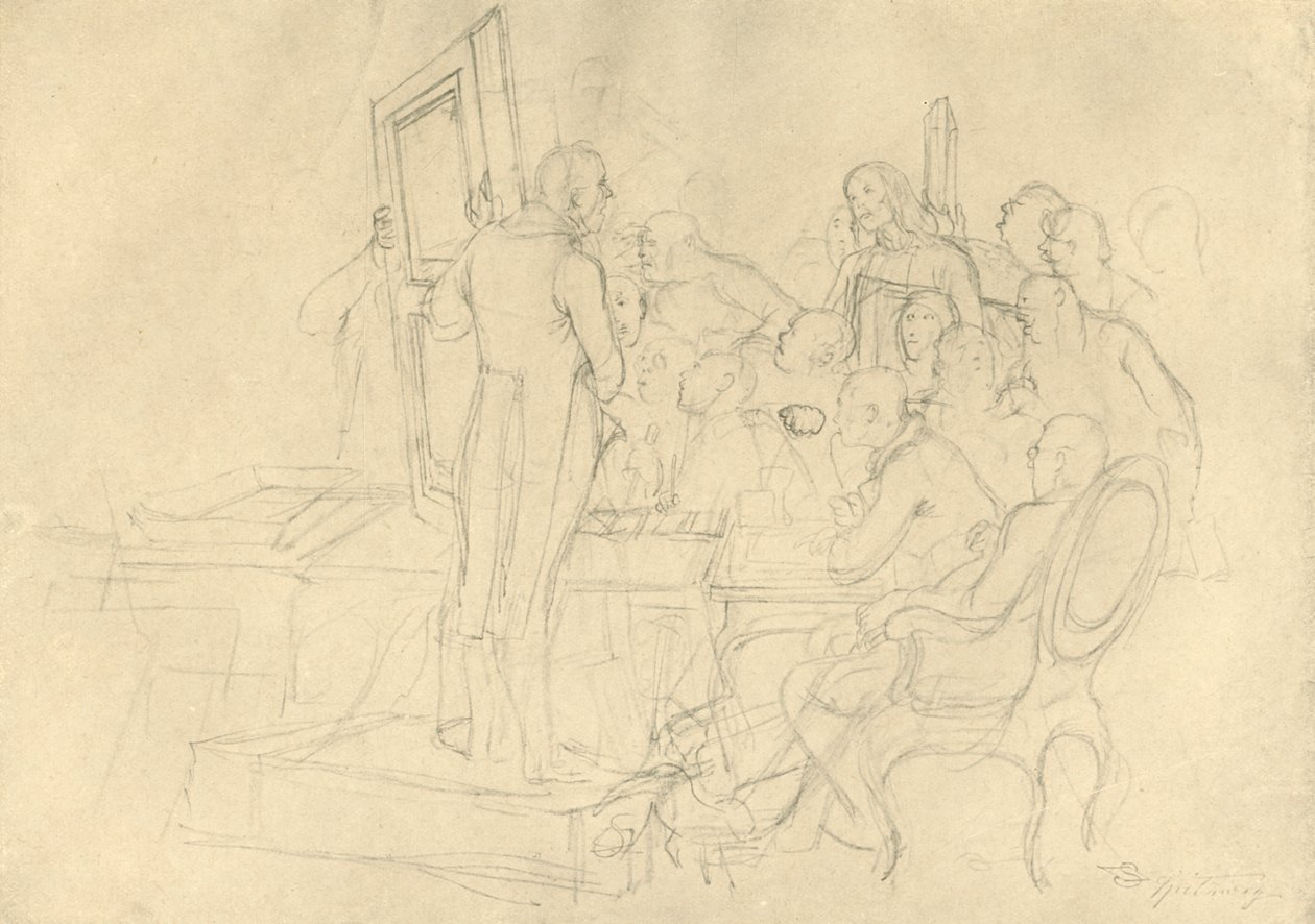 De Kunstveiling door Carl Spitzweg