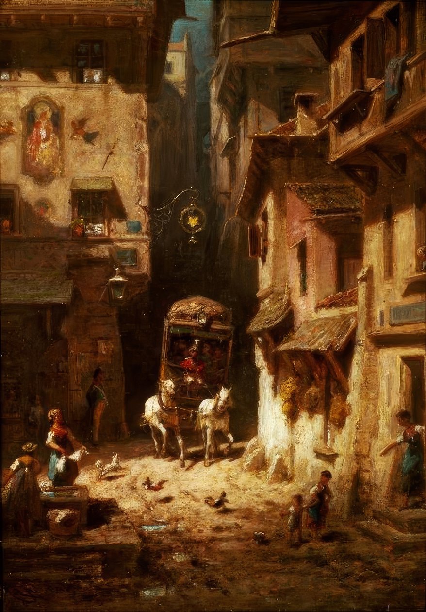 De post door Carl Spitzweg
