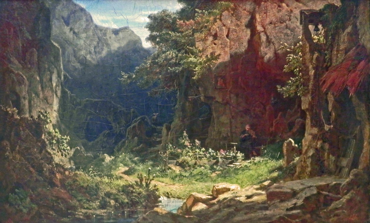 Een kluizenaar door Carl Spitzweg